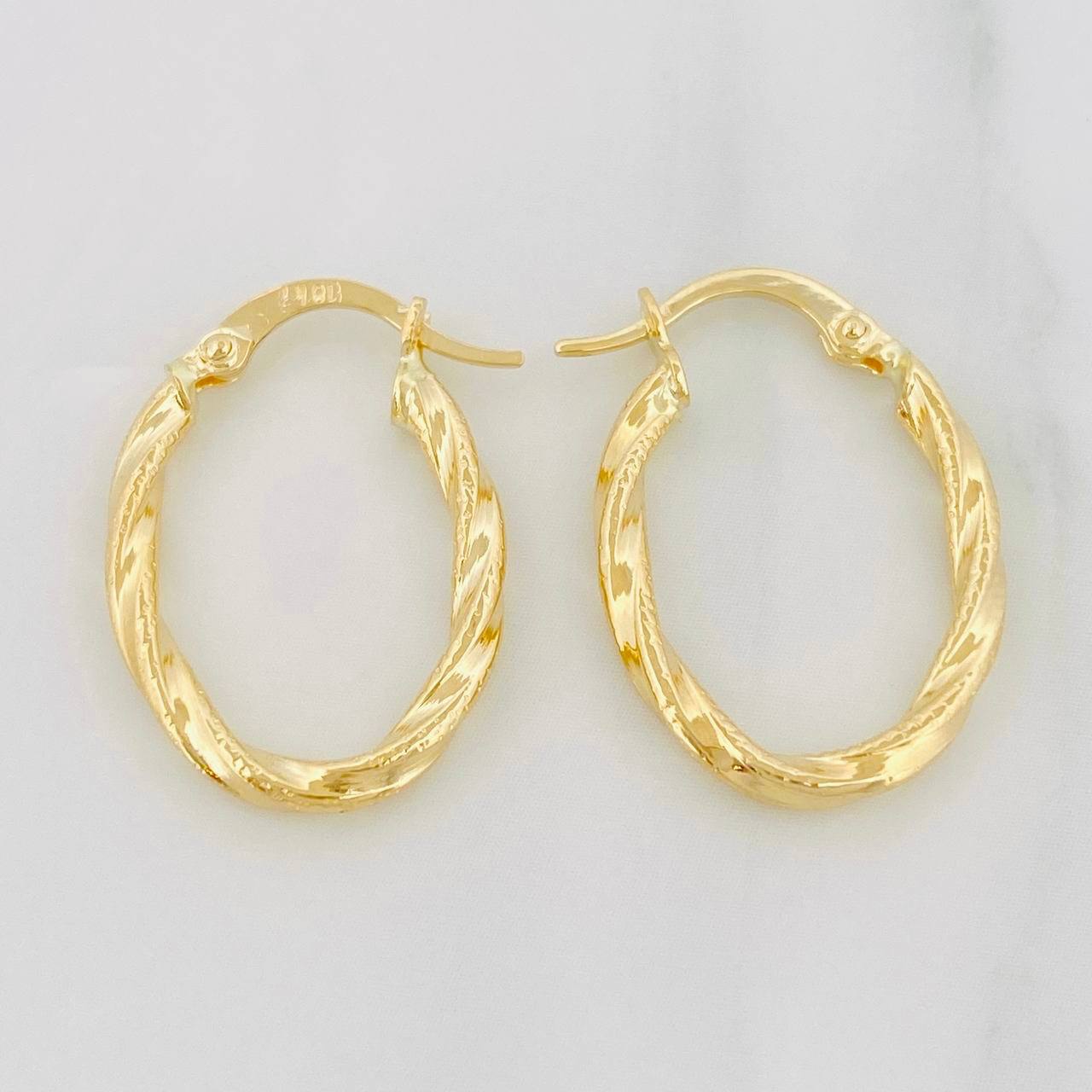 Candongas Mary Ovaladas 1.35g / 2cm Oro Amarillo 18K