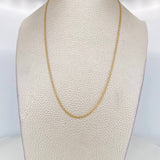 Cadena Chino 2.3g / 50cm / 1.86mm Oro Amarillo 18K
