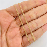 Cadena Chino 2.3g / 50cm / 1.86mm Oro Amarillo 18K
