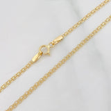 Cadena Chino 2.3g / 50cm / 1.86mm Oro Amarillo 18K