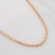 Cadena Militar Media Luna 4.7g / 40cm / 1.73mm Oro Rosa 18K