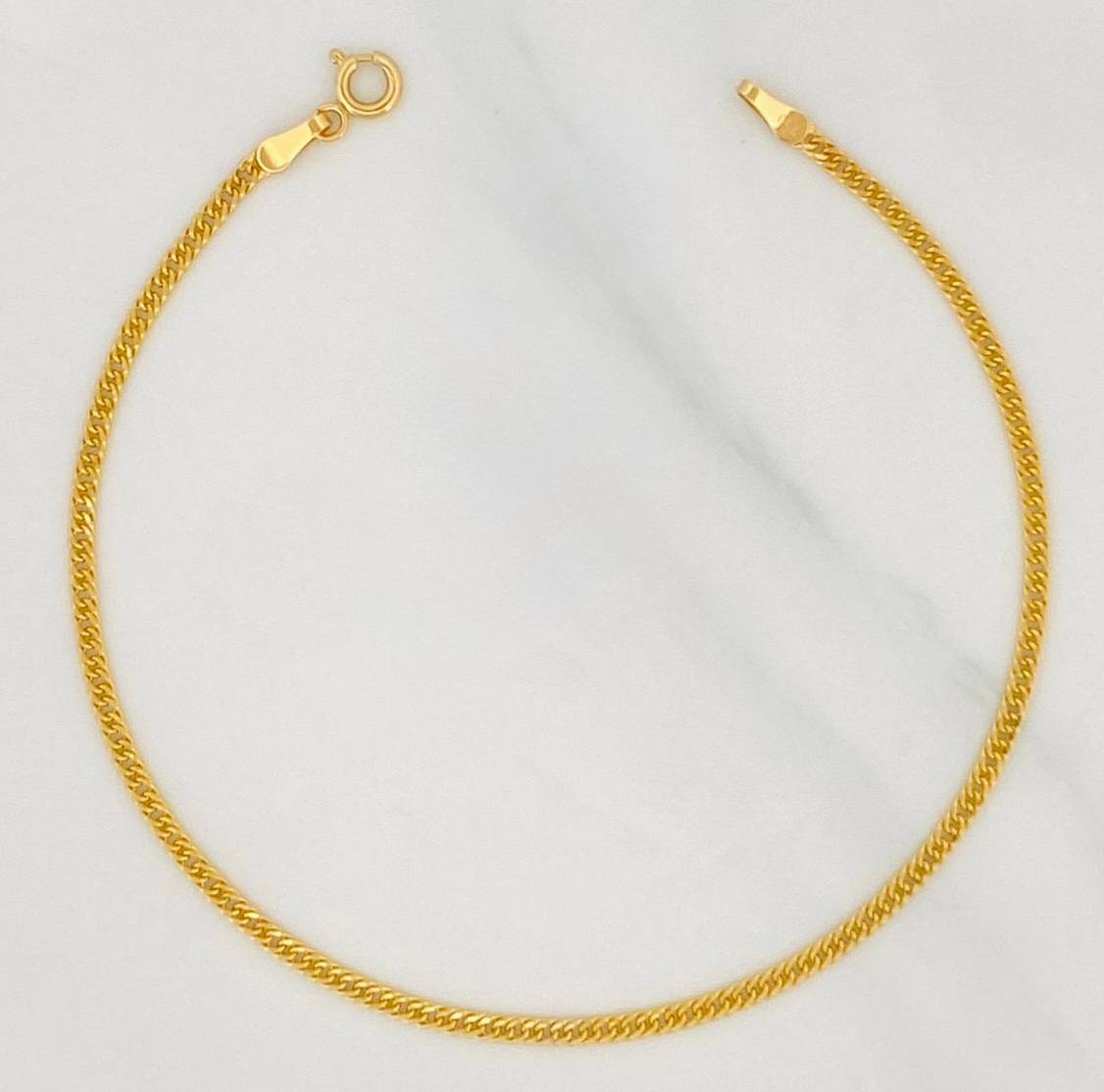 Pulso Cubano 1.4g / 20cm / 1.95mm Oro Amarillo 18K