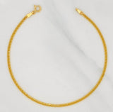 Pulso Cubano 1.4g / 20cm / 1.95mm Oro Amarillo 18K