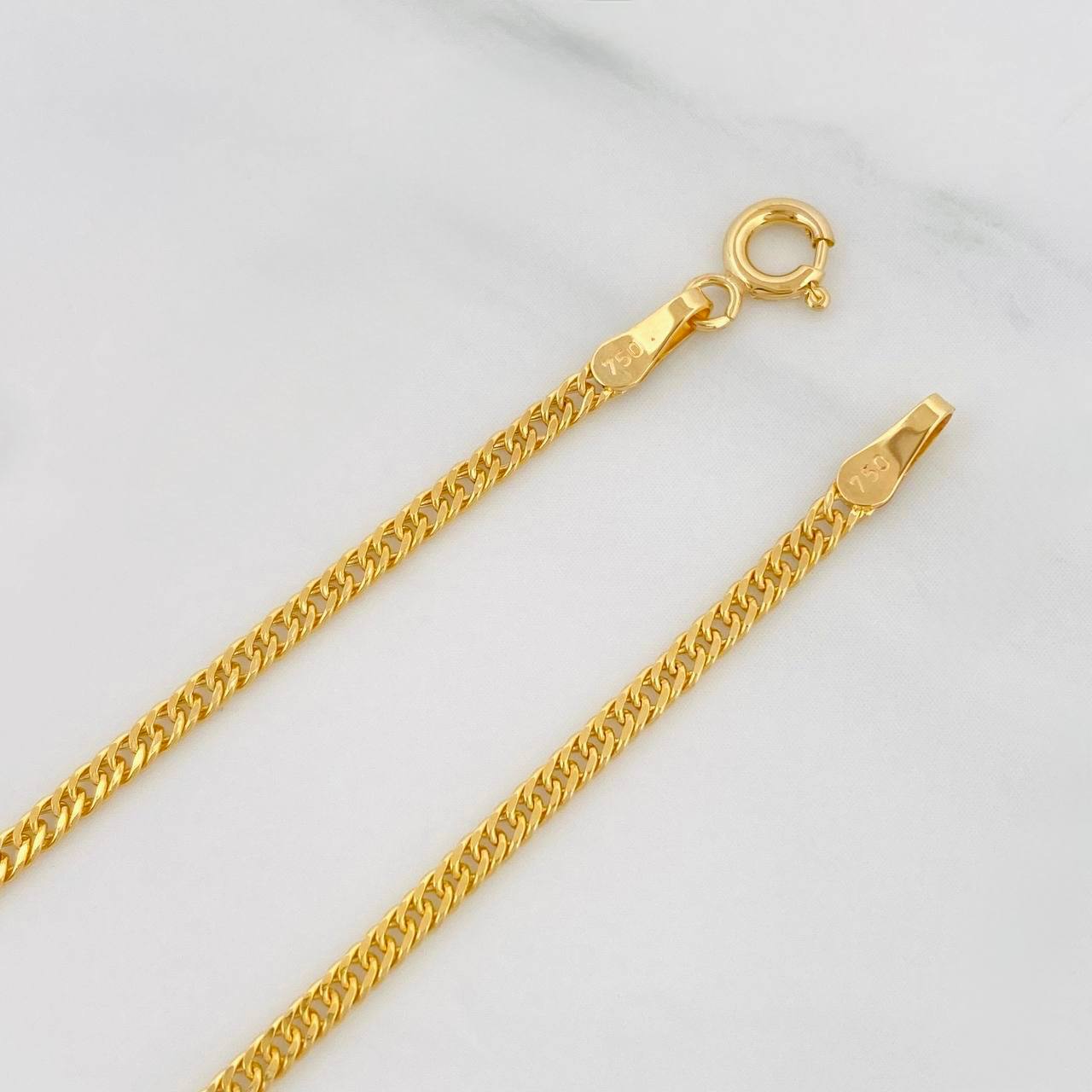Pulso Cubano 1.4g / 20cm / 1.95mm Oro Amarillo 18K