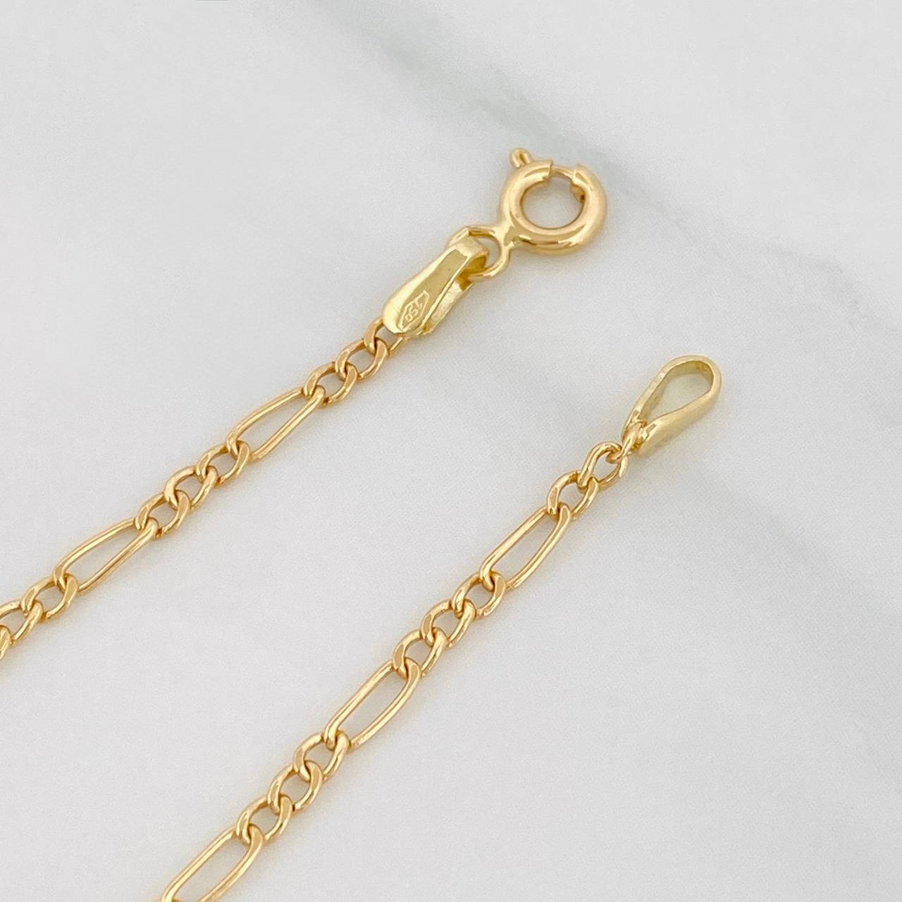 Pulso Figaro 1.05g / 20cm / 2.2mm Oro Amarillo 18K