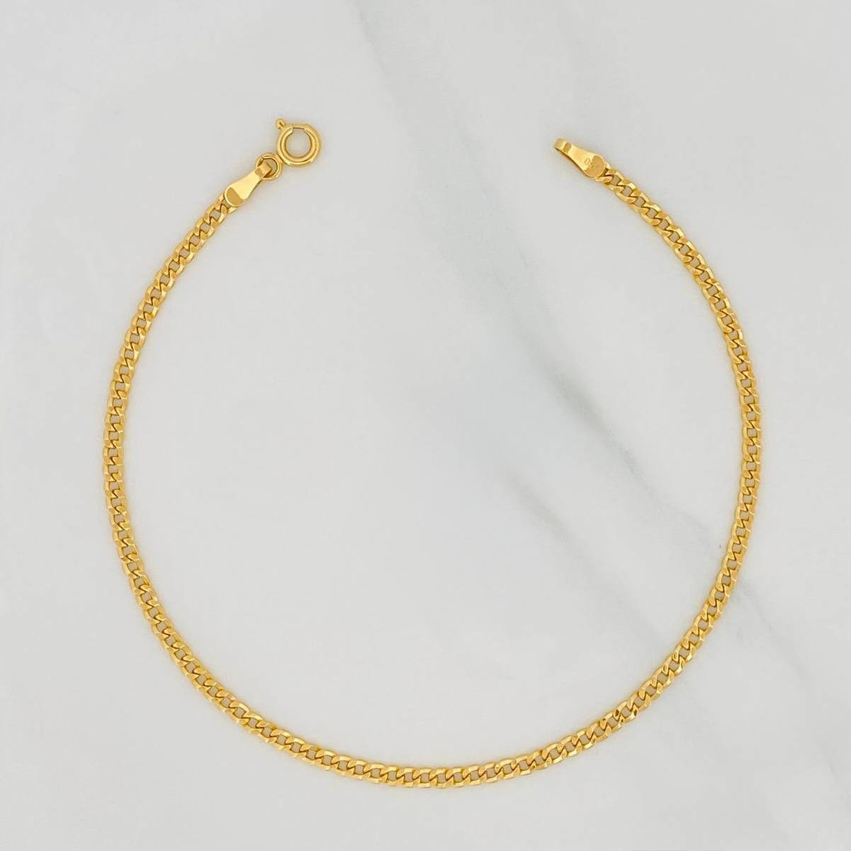 Pulso Cubano 1.4g / 20cm / 2.47mm Oro Amarillo 18K