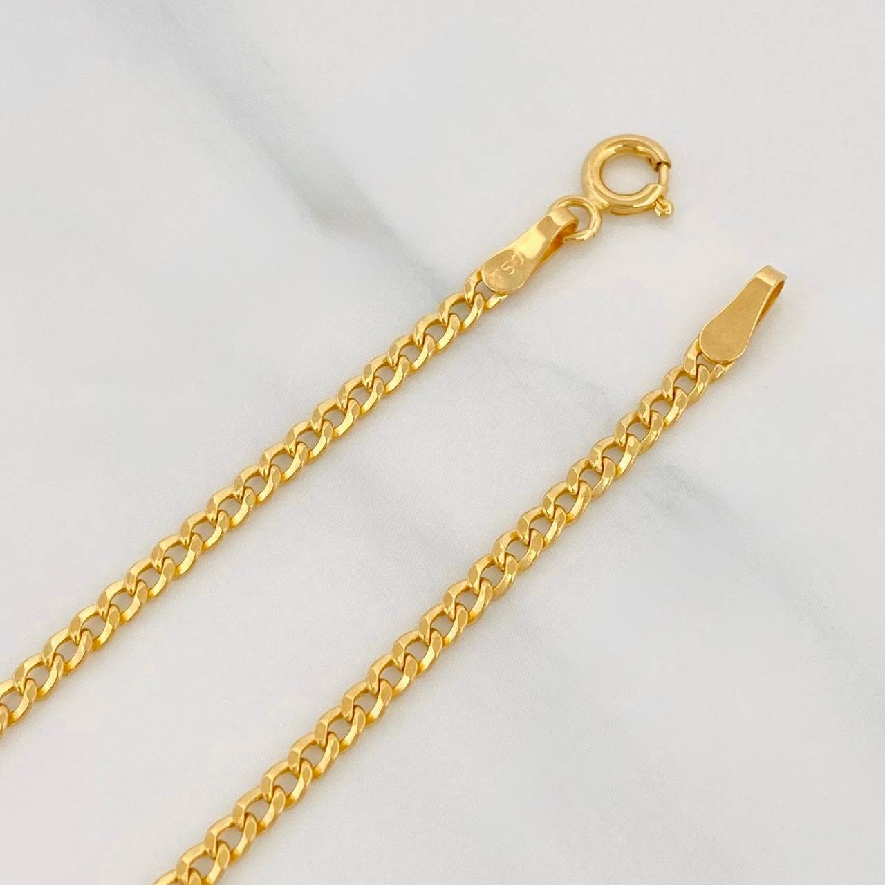 Pulso Cubano 1.4g / 20cm / 2.47mm Oro Amarillo 18K
