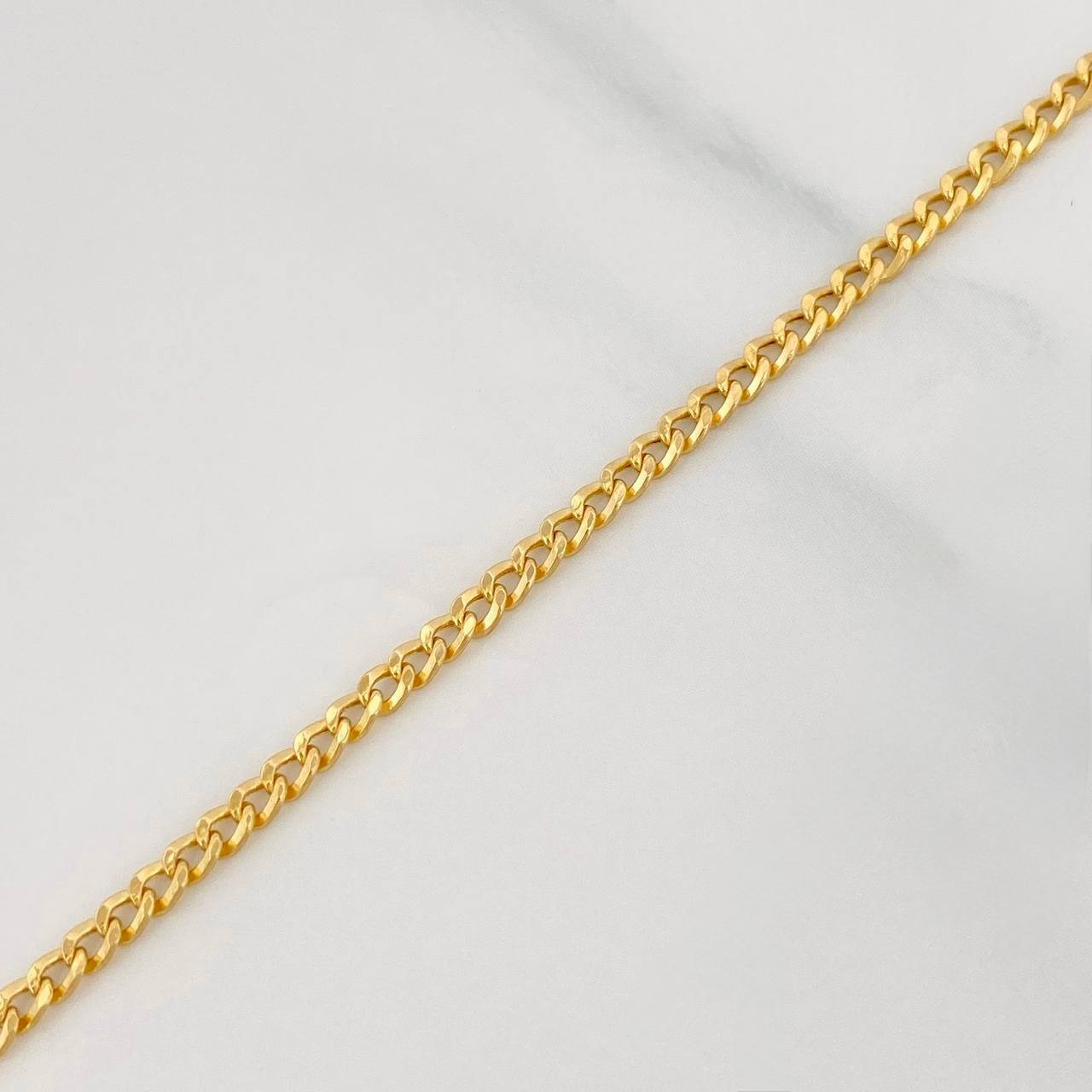 Pulso Cubano 1.4g / 20cm / 2.47mm Oro Amarillo 18K