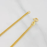 Pulso Cubano 1.5g / 20cm / 2.06mm Oro Amarillo 18K