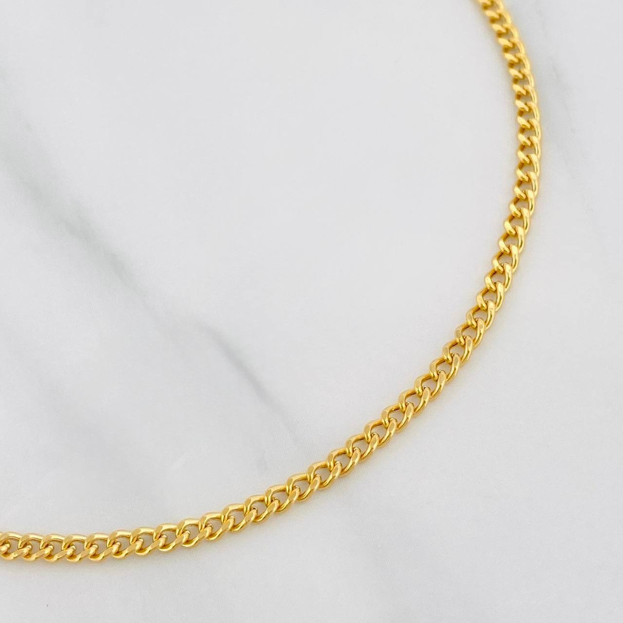 Pulso Cubano 1.5g / 20cm / 2.06mm Oro Amarillo 18K