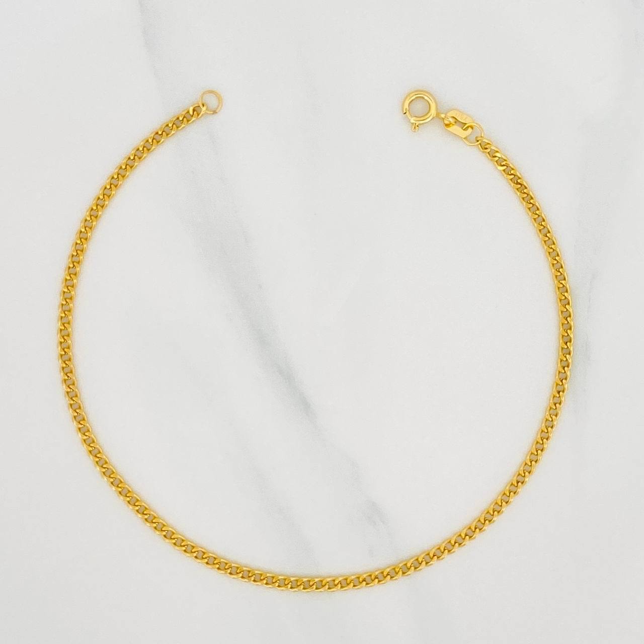 Pulso Cubano 1.5g / 20cm / 2.06mm Oro Amarillo 18K