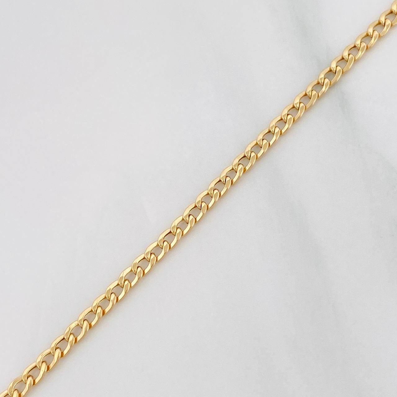 Pulso Cubano 1.1g / 20cm / 2.29mm Oro Amarillo 18K