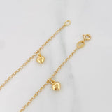 Tobillera Rolo Figuras 3.1g / 24cm / 1.82mm Oro Amarillo 18K