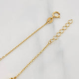 Tobillera Aro Seguido Cafe 1.75g / 25cm / 1.3mm Oro Amarillo 18K