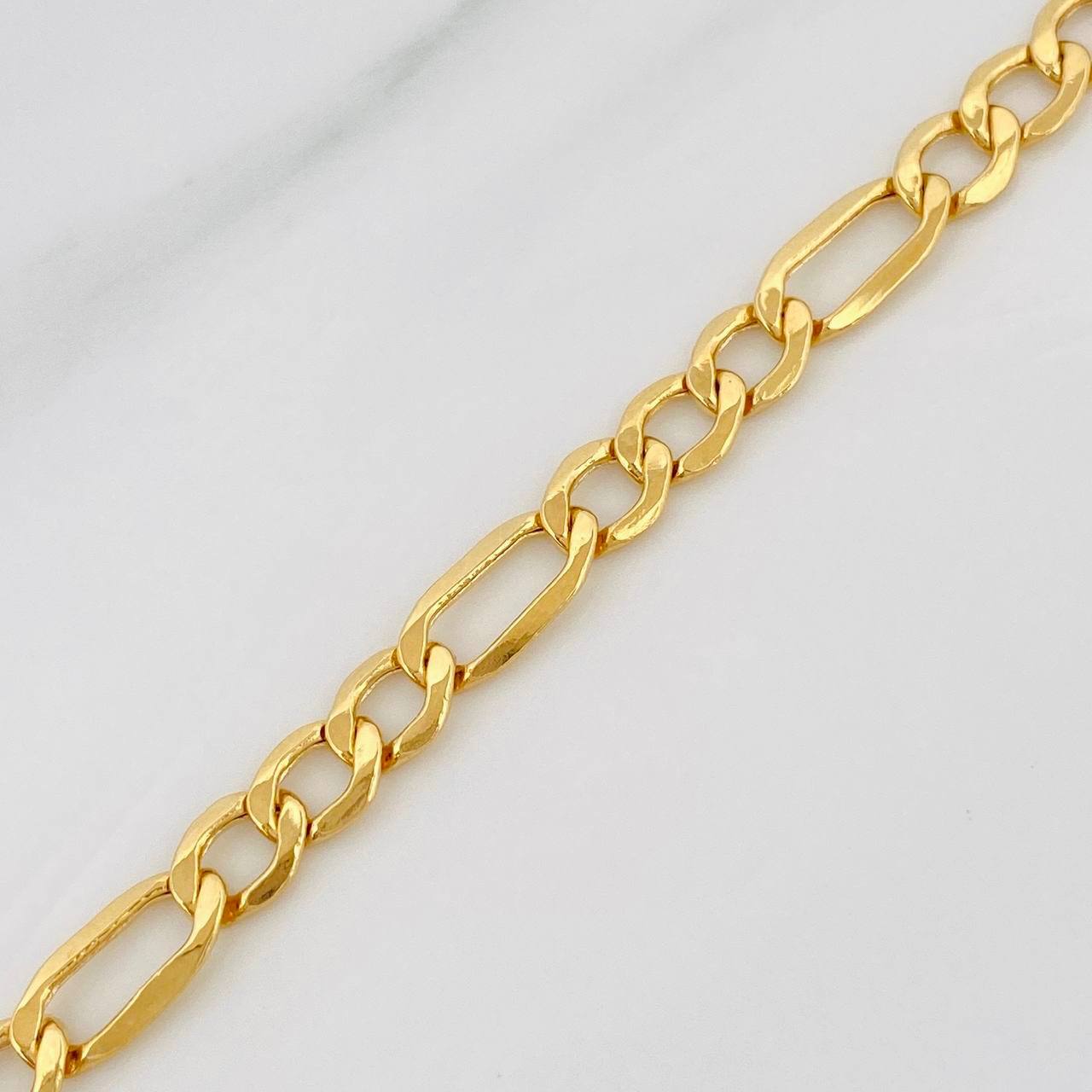 Pulso Figaro 4.25g / 19cm / 5.48mm Oro Amarillo 18K