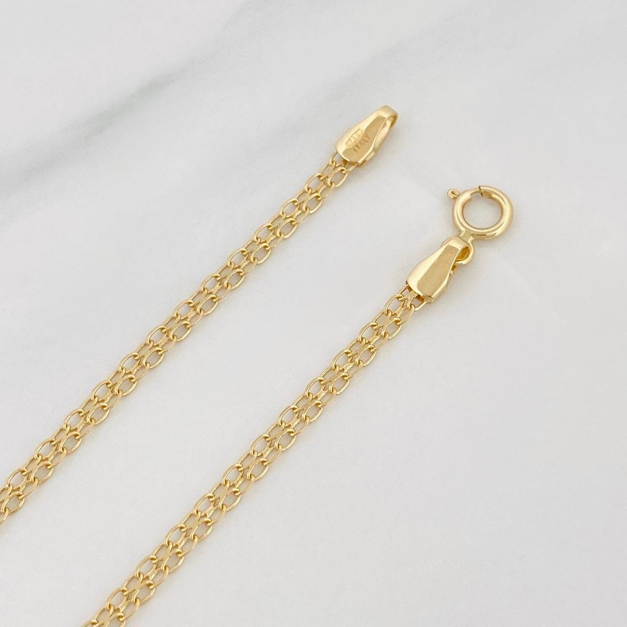 Pulso Chino 1.5g / 19cm / 2.2mm Oro Amarillo 18K