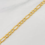 Pulso Figaro 2.8g / 18cm / 4.5mm Oro Amarillo 18K
