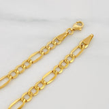Pulso Figaro 2.8g / 18cm / 4.5mm Oro Amarillo 18K
