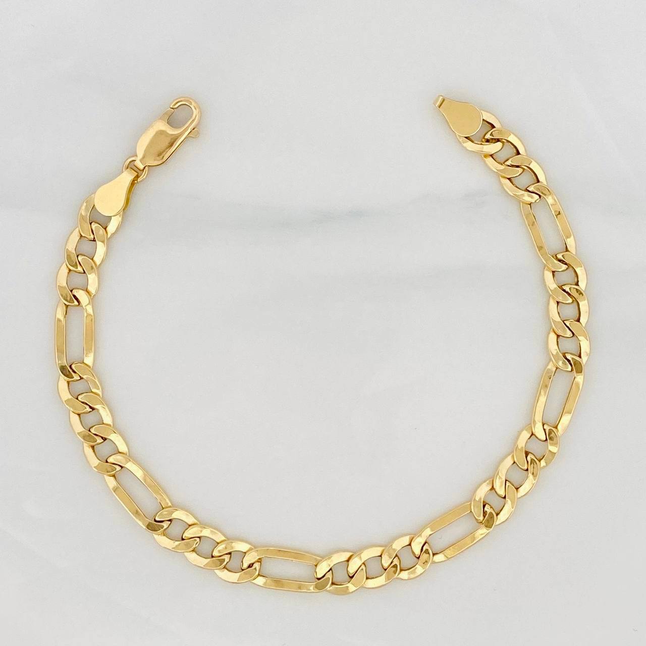 Pulso Figaro 5.75g / 20cm / 6.66mm Oro Amarillo 18K