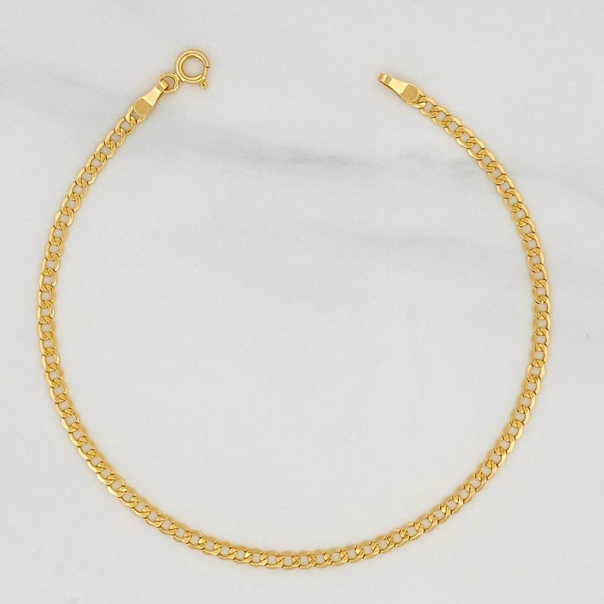 Pulso Cubano 1.45g / 20cm / 2.15mm Oro Amarillo 18K