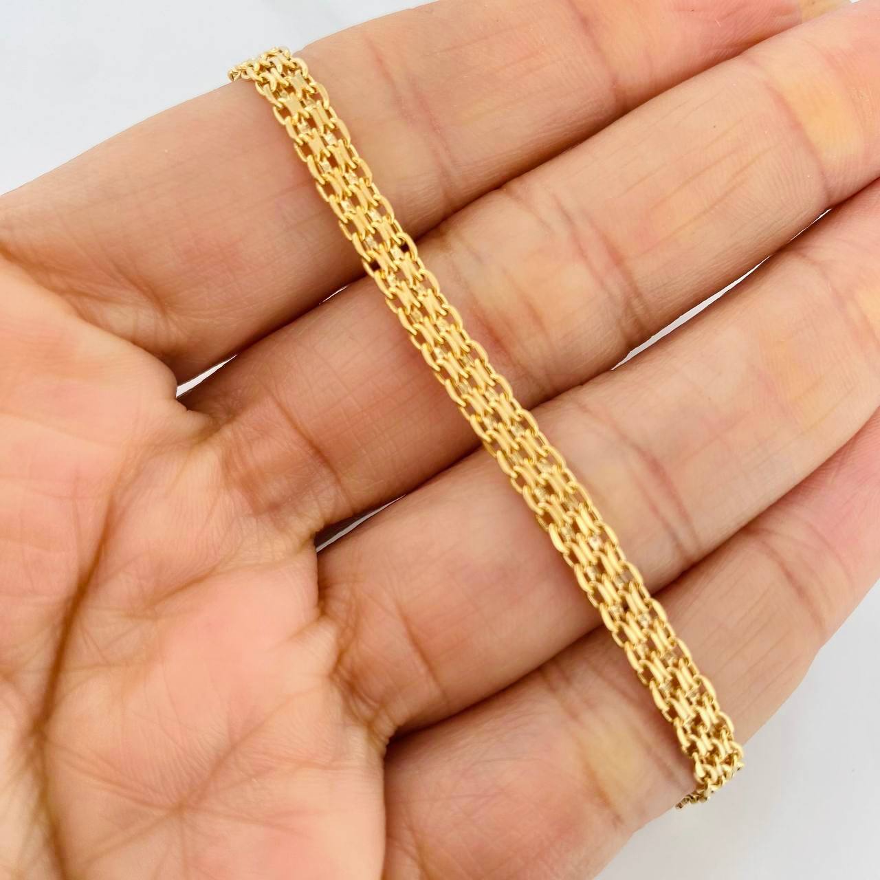 Pulso Chino 3.1g / 19cm / 4.21mm Oro Amarillo 18K