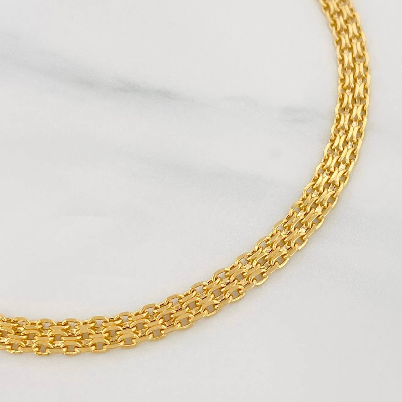 Pulso Chino 3.1g / 19cm / 4.21mm Oro Amarillo 18K