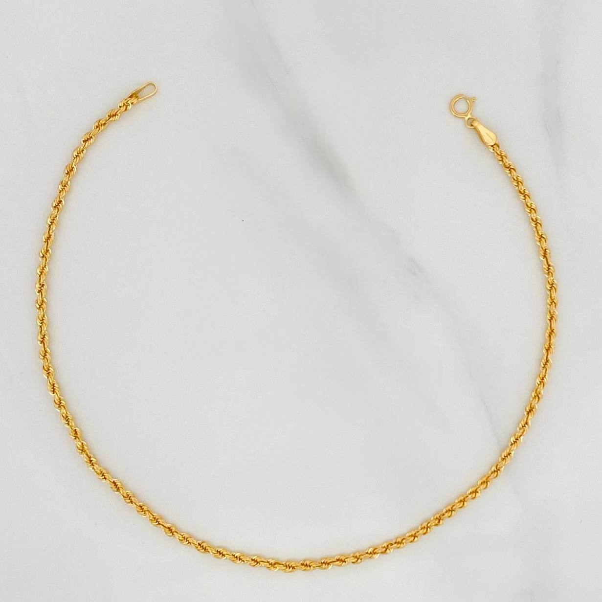 Tobillera Lazo 1.5g / 24cm / 2.03mm Oro Amarillo 18K