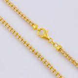 Cadena Ice 19.05 g / 60.2 cm / 3.1 mm Dos Oros Amarillo Blanco 18K