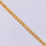 Cadena Ice 19.05 g / 60.2 cm / 3.1 mm Dos Oros Amarillo Blanco 18K
