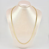 Cadena Ice 19.05 g / 60.2 cm / 3.1 mm Dos Oros Amarillo Blanco 18K