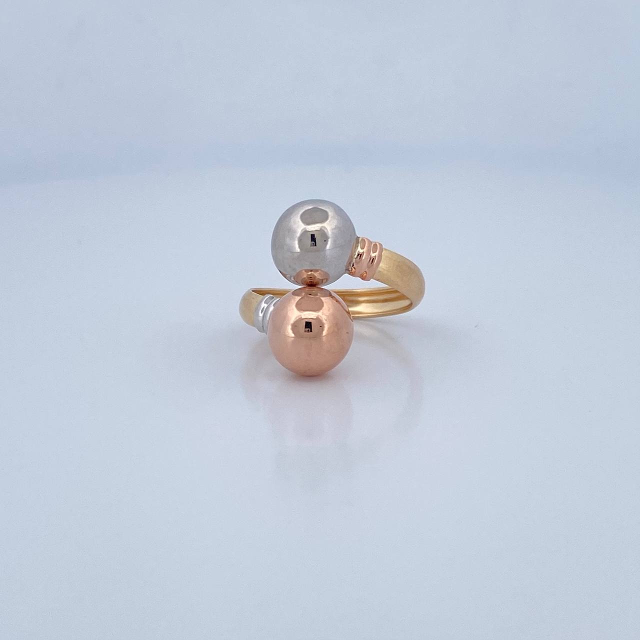 Anillo Tu y Yo 2.75gr / T7 1/2 / Oro 18K &
