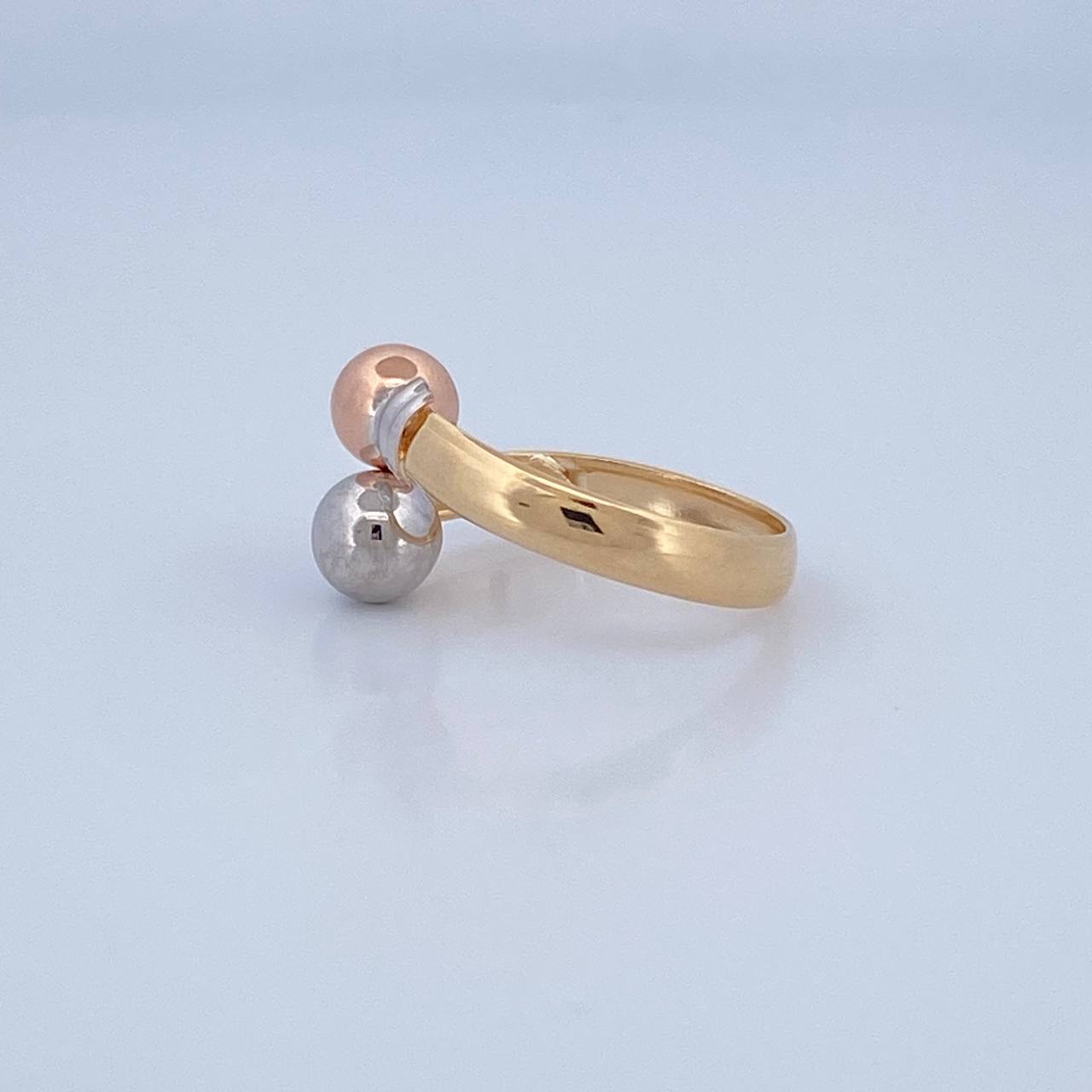 Anillo Tu y Yo 1.45gr / T6 / Oro 18K &
