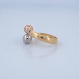Anillo Tu y Yo 1.45gr / T6 / Oro 18K &