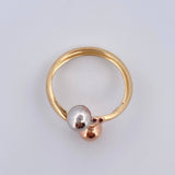 Anillo Tu y Yo 1.4gr / T6 1/2 / Oro 18K &