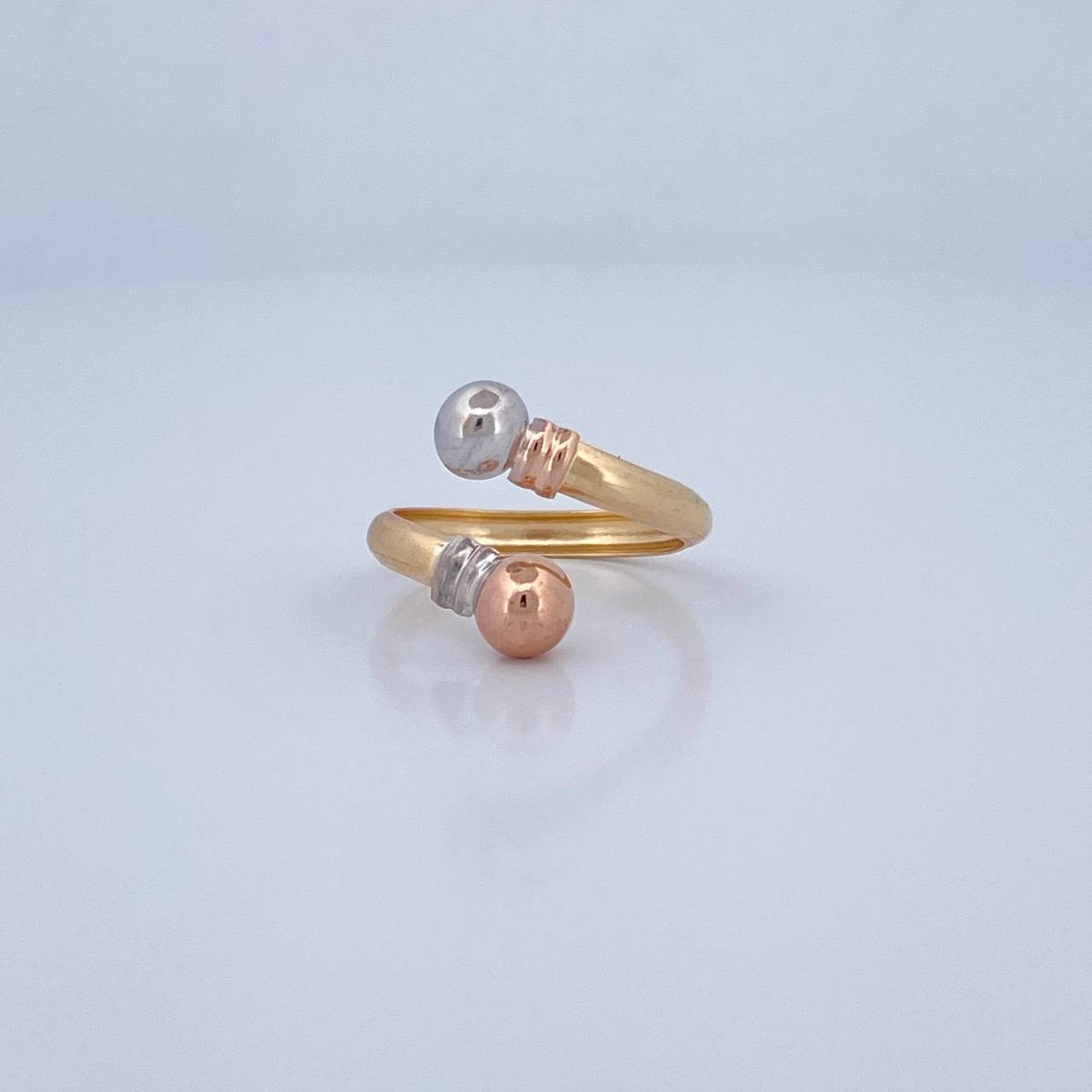 Anillo Tu y Yo 1.4gr / T6 1/2 / Oro 18K &