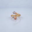 Anillo Tu y Yo 1.4gr / T6 1/2 / Oro 18K &