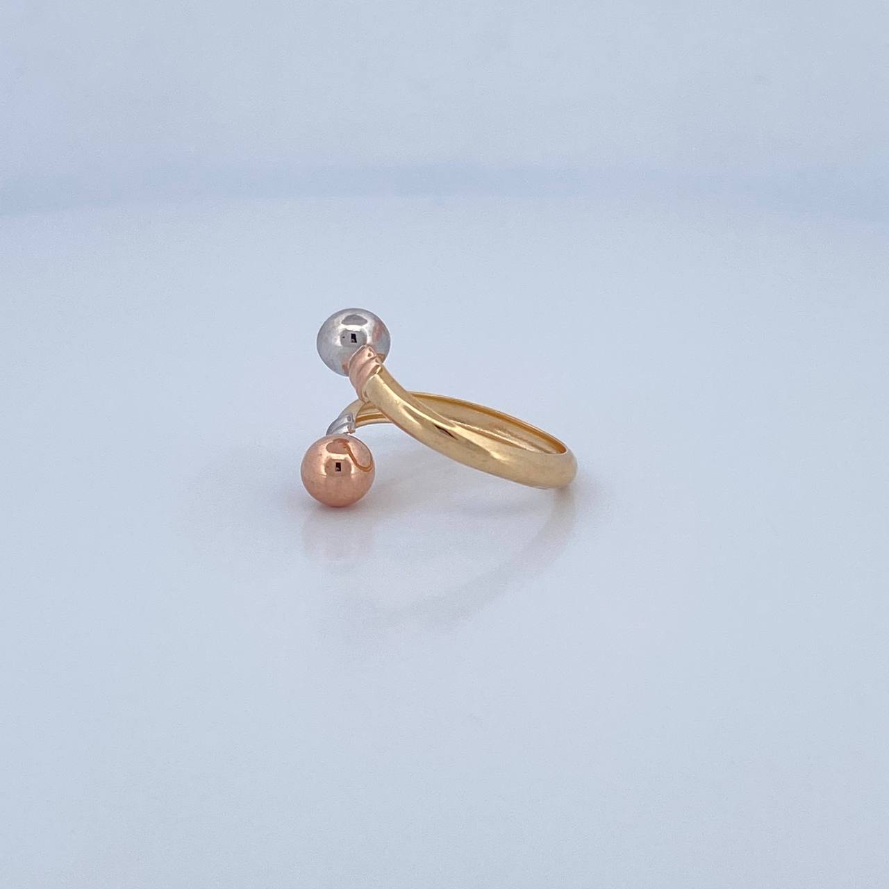 Anillo Tu y Yo 1.4gr / T6 1/2 / Oro 18K &