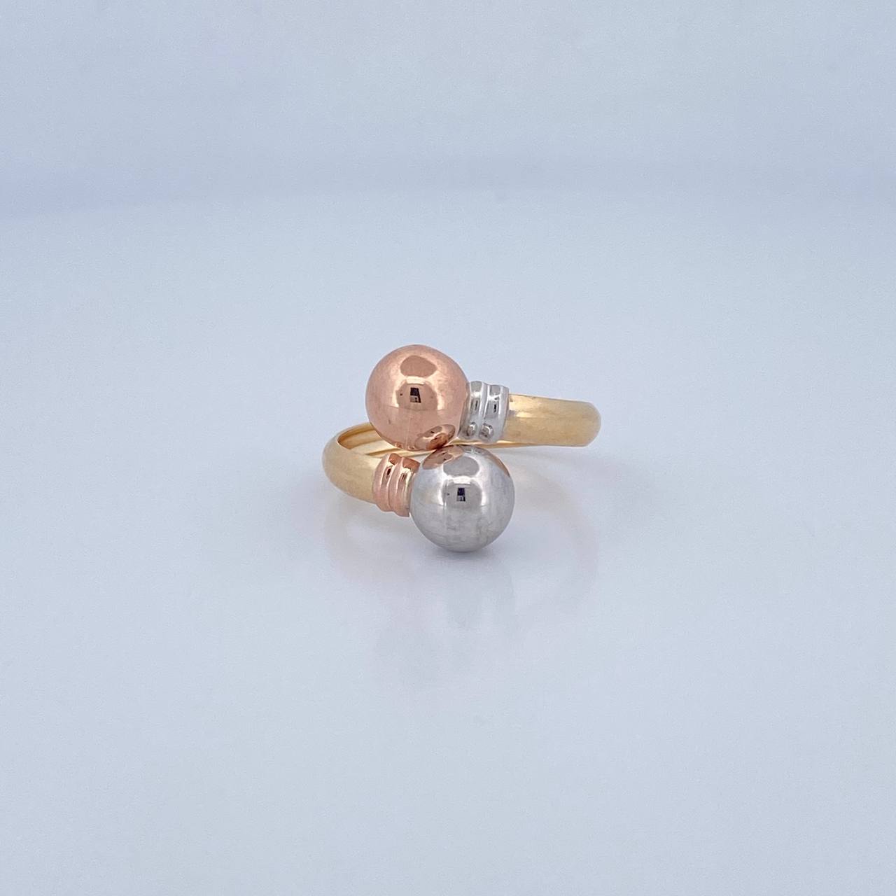 Anillo Tu y Yo 1.95gr / T7 3/4 / Oro 18K &