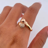 Anillo Tu y Yo 1.75gr / T8 / Oro 18K &