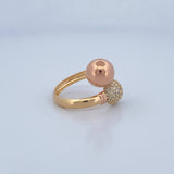 Anillo Tu y Yo 3.15gr / T7 / Oro 18K $