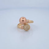 Anillo Tu y Yo 3.15gr / T7 / Oro 18K $