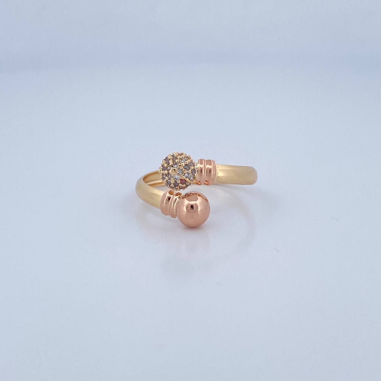 Anillo Tu y Yo 1.75gr / T8 / Oro 18K &