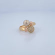 Anillo Tu y Yo 2.45gr / T7 1/4 / Oro 18K &