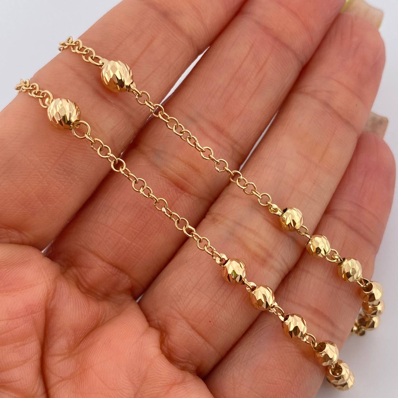 Rosario Virgen Milagrosa 14.35gr / 60cm / Oro 18K &