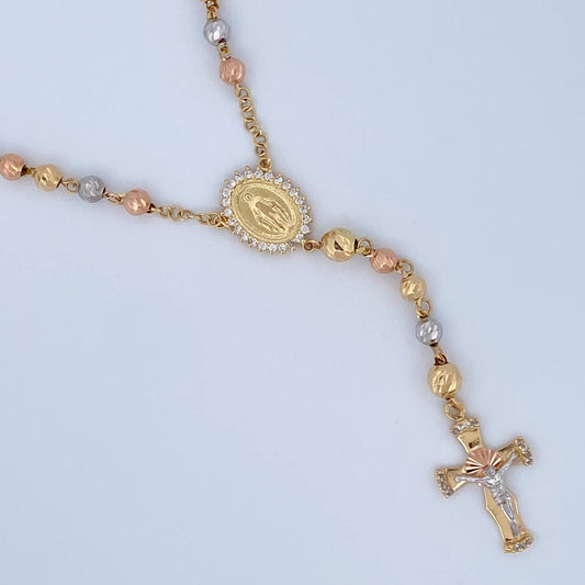 Rosario Virgen Milagrosa 13.25gr / 58cm / Oro 18K &