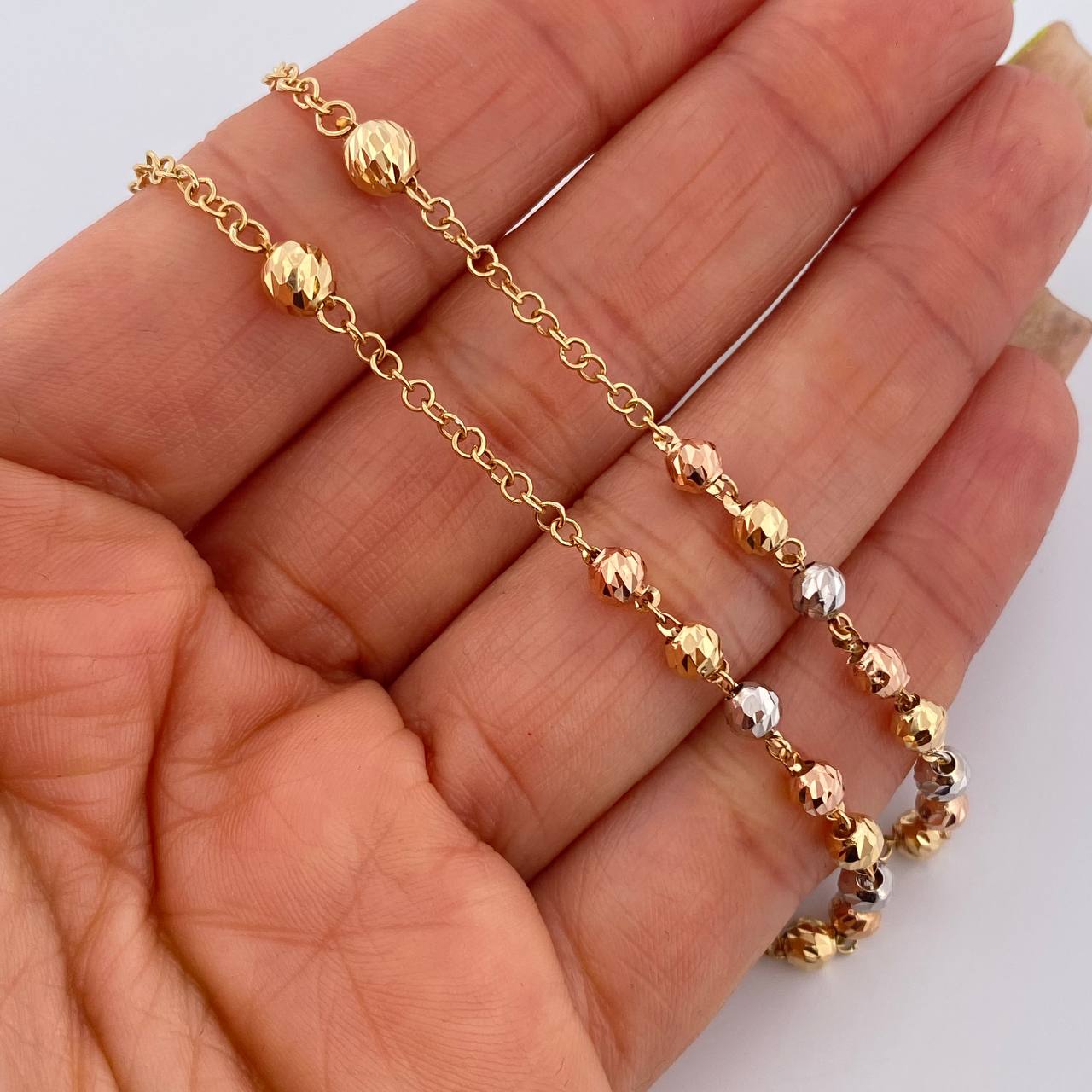 Rosario Virgen Milagrosa 13.25gr / 58cm / Oro 18K &