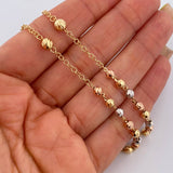 Rosario Virgen Milagrosa 13.25gr / 58cm / Oro 18K &