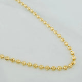 Cadena Militar Media Luna 10g / 51cm / 3mm Oro Amarillo 18K