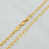 Cadena Militar Media Luna 10g / 51cm / 3mm Oro Amarillo 18K