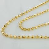 Cadena Militar Media Luna 10g / 51cm / 3mm Oro Amarillo 18K
